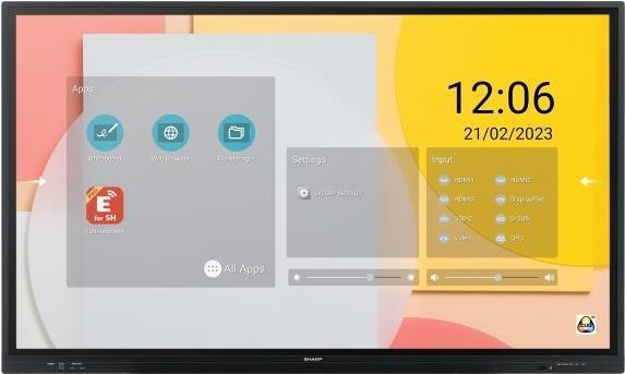 Produktbild NEC Sharp PN-LC862 Interactive Display 86", UHD, 350cd/m2 (3840 x 2160 Pixel, 86")