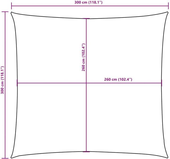 Actual product image VidaXL Sonnensegel (300 x 300 cm)