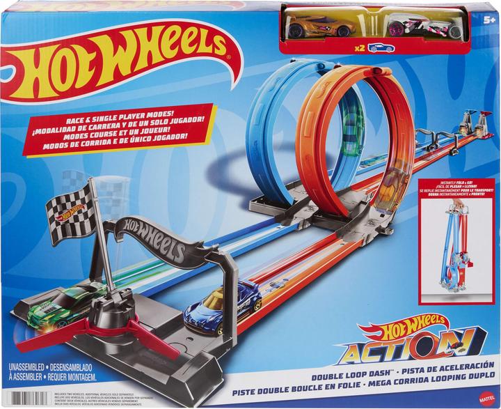 Hot Wheels track Two loops