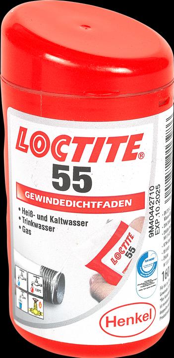 Image du produit Loctite 55 Fil d'étanchéité fileté Couleur We (0.13 kg, Blanc, 160 ml)