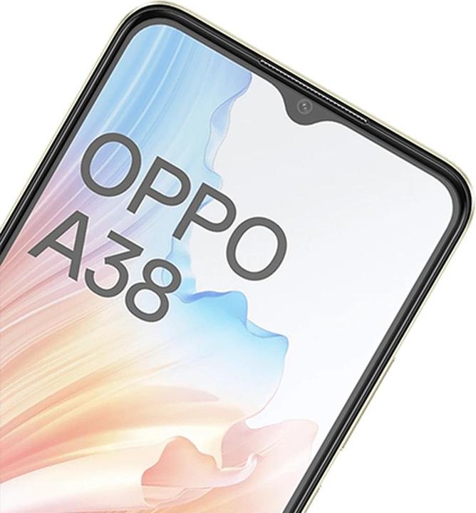 Actual product image Just in Case Tempered glass clear screen protector OPPO A38 (1 Piece, Apple iPhone 14 Pro)