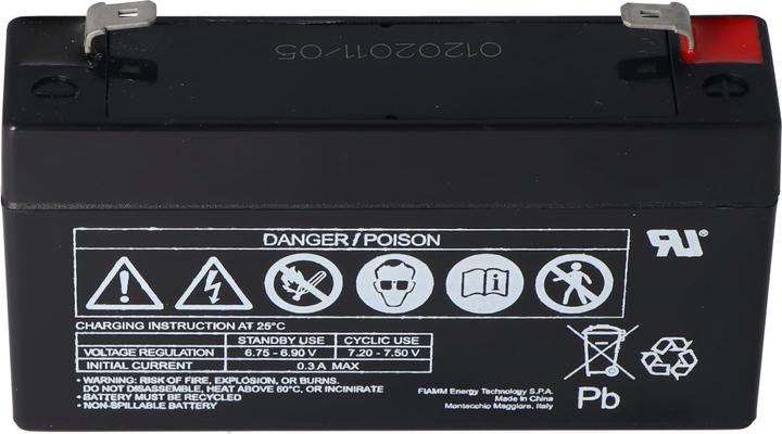 Produktbild Fiamm Akku FG10121 Blei-Gel Akku 6 Volt, 1,2Ah (6 V, 1.20 Ah)