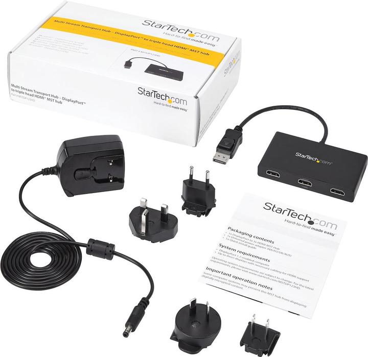 Actual product image StarTech Displayport To 3x HDMI Mst Hub