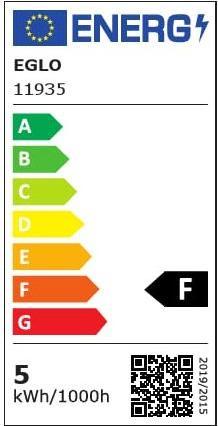 Label énergétique EGLO Ampoules LED E27 (E27, 4.90 W, 470 lm, 1 x, F)