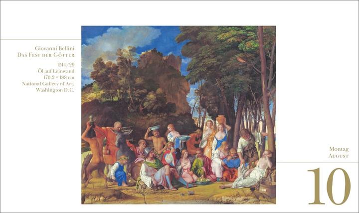 Actual product image Harenberg Eine Reise durch die Welt der Kunst Premiumkalender 2026 - 365 Meisterwerke (23 x 17 cm, Hardcover, German)