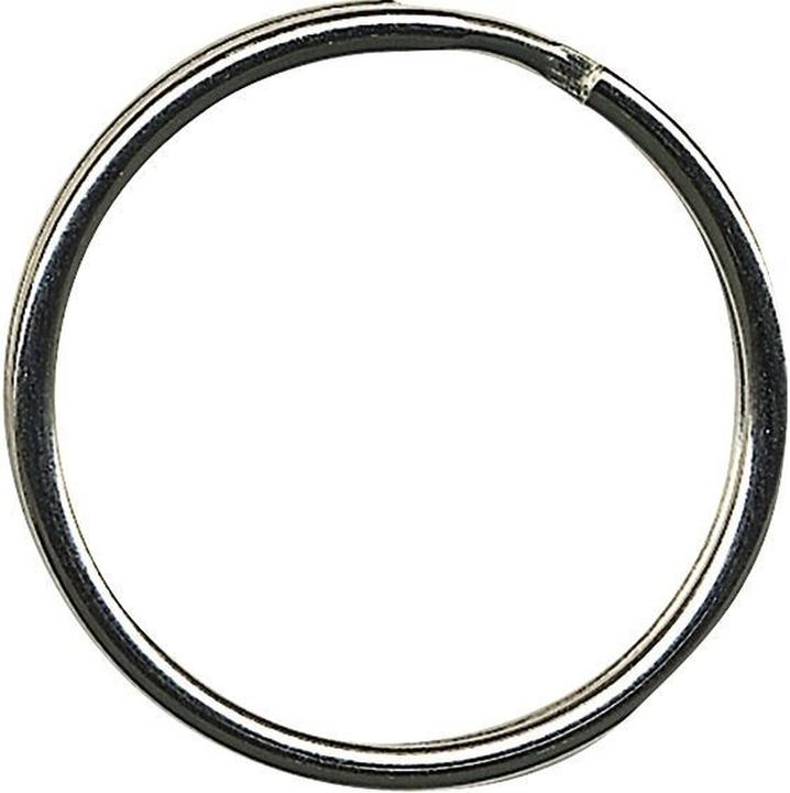 Immagine prodotto Alco Anello portachiavi 30 mm in metallo nichelato argento lucido 100 pezzi/confezione.