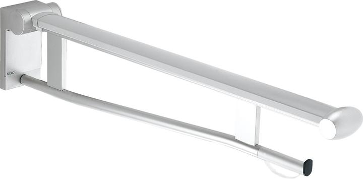 Image du produit Keuco Barre d'appui pliante WC PLAN CARE 700mm, chromé/gris clair 700 mm, chromé/gris clair