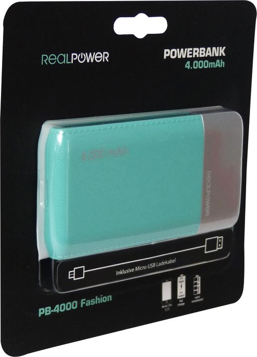 Image du produit RealPower PB-4000 Fashion (4000 mAh, 14.80 Wh)