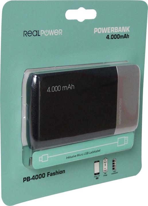 Produktbild RealPower PB-4000 Fashion (4000 mAh, 14.80 Wh)