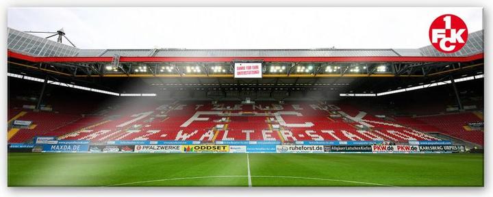 Image du produit 1.FC Kaiserslautern 1. FC Kaiserslautern Stadium Tribune - Panorama (120 x 50 cm)