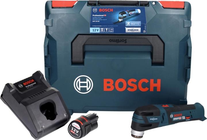 Produktbild Bosch Professional Bosch GOP 12V-28 Professional Akku Multi Cutter 12 V Brushless + 1x Akku 3,0 Ah + Ladegerät + Tauchs