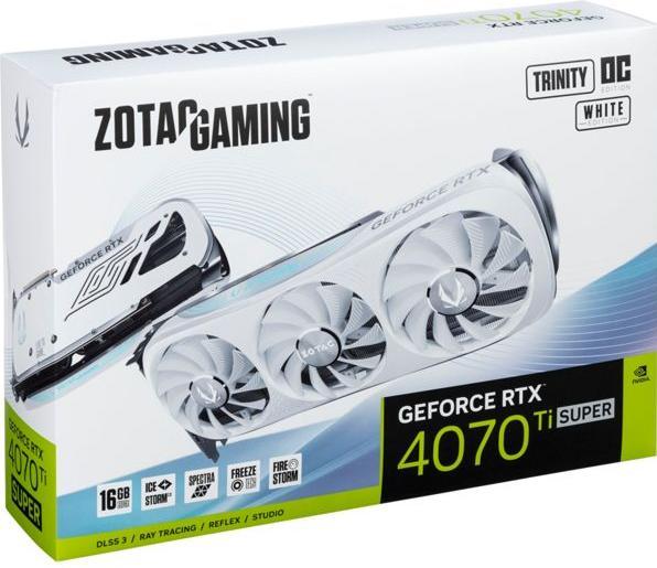 Image du produit Zotac GeForce RTx4070Ti SUPR TrntyWhte (16 Go)