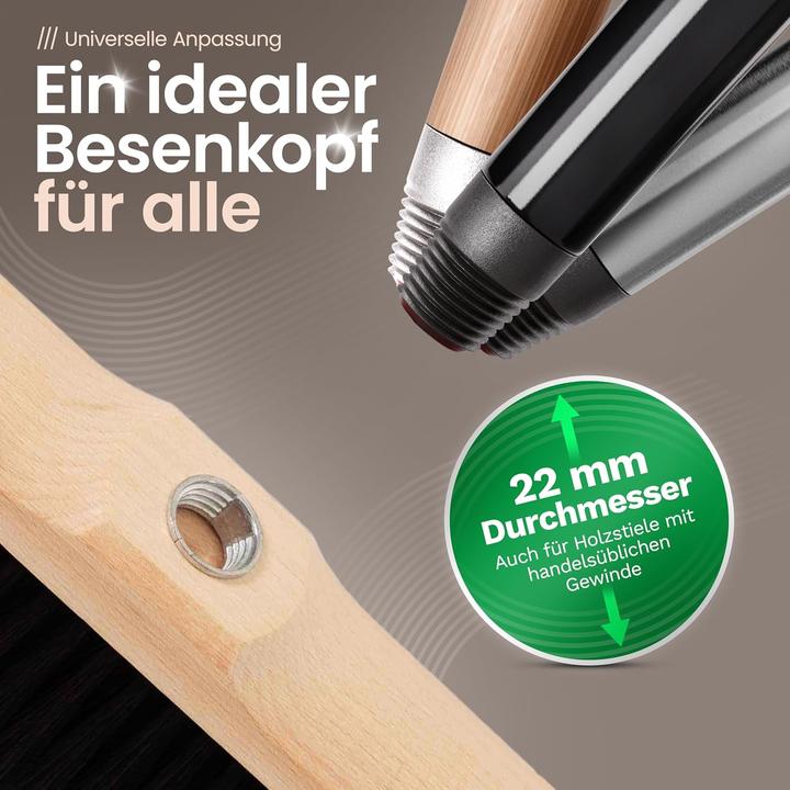 Immagine prodotto Novaliv 2X Zimmerbesen Rosshaar Handbesen feines Tierhaar Schweifhaar (2, Zimmerbesen) (2 pz.)