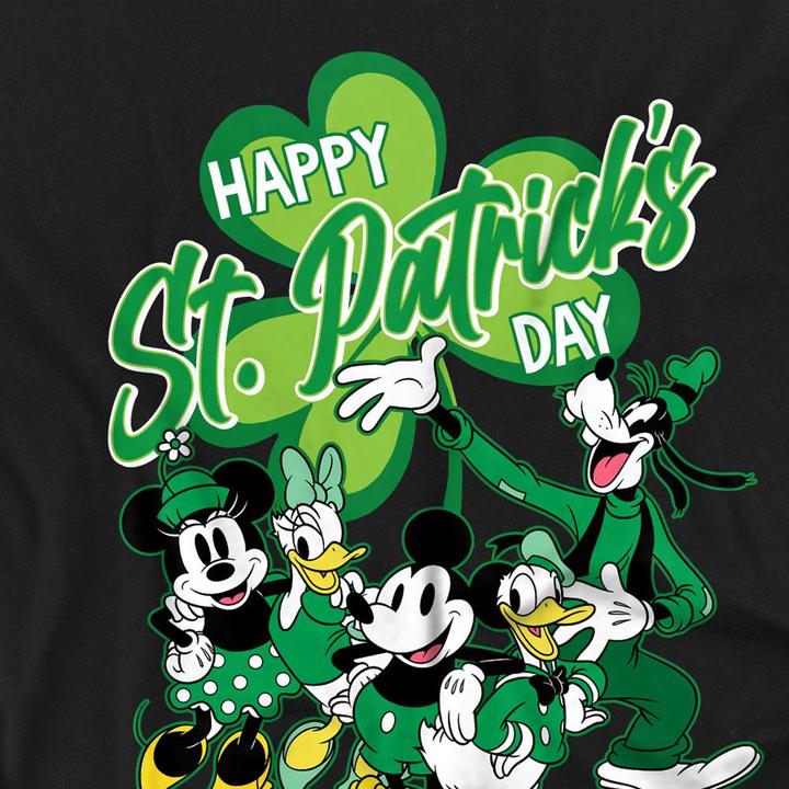 Immagine prodotto Mickey Mouse Maglietta Giorno di San Patrizio Minnie Pippo Paperino Adulto Unisex (XL)
