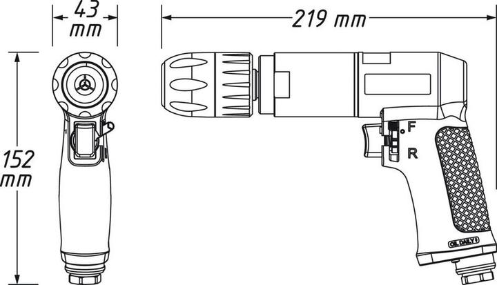 Actual product image HAZET Drilling machine 9030P-1 (Electrical connection)