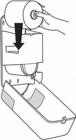 Actual product image Tork Double roll toilet paper dispenser, whiteá