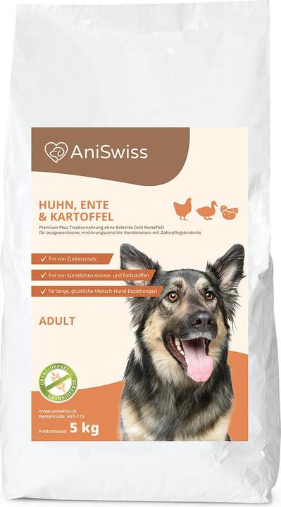 Produktbild Ani-Swiss Huhn, Ente + Kartoffel 24/13 (Adult, 12000 g)