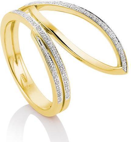 Actual product image Breuning RING - BRILL. 0,172 Ct. H/si (59, 750/18 K Gold)