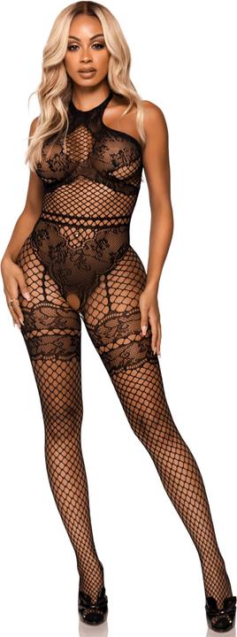 Produktbild Leg Avenue All About You Catsuit mit offenem Schritt Schwarz (One Size)