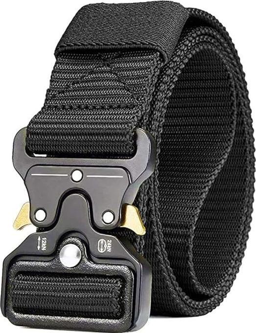 Produktbild Swissdetector Verstellbarer taktischer Gürtel - Militärstil - Quick Release - Schwarz