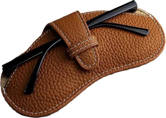 Image du produit Only-Bags.Store PU Leder tragbare Brillen Tasche Sonnenbrille Lagerung Taschen Auto Brille Schutzhülle