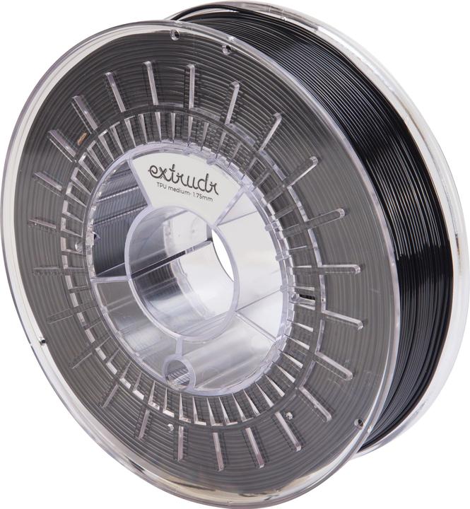 Produktbild Extrudr Flex Medium Schwarz 1.75 mm 750 g (TPU, 1.75 mm, 750 g, Schwarz)