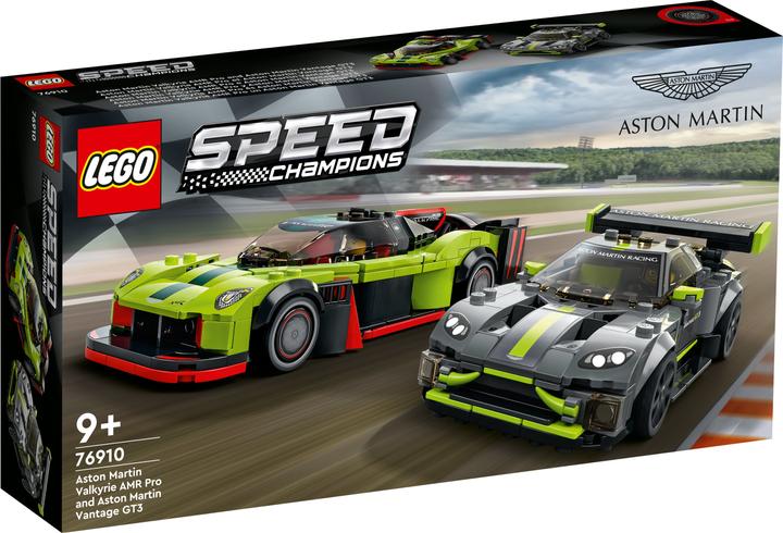 Productafbeelding LEGO Aston Martin Valkyrie AMR Pro & Aston Martin Vantage GT3 (76910, LEGO Snelheidskampioenen)