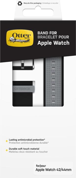Image du produit OtterBox Bracelet Apple Watch 42 - 44 mm (44 mm, 42 mm, Silicone, Acier inoxydable)