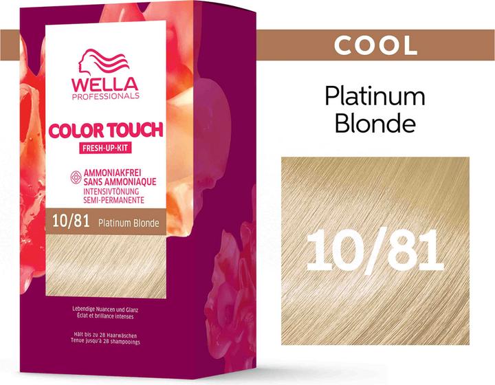 Produktbild Wella Color Touch Fresh-Up-Kit (10/81 hell-lichtblond perl-asch)