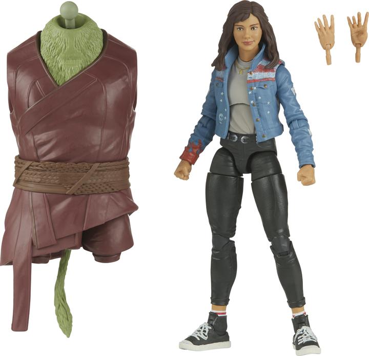 Actual product image Hasbro Legends Series America Chavez Action Collectible Figure (15 cm), 2 Accessories and 1 Build-A-Figure