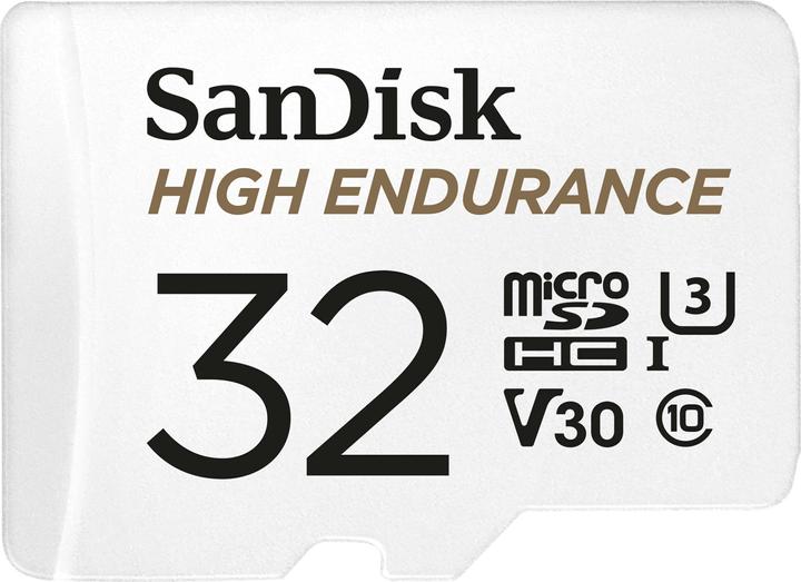 SanDisk High Endurance (32 GB, microSDHC, U3, UHS-I)