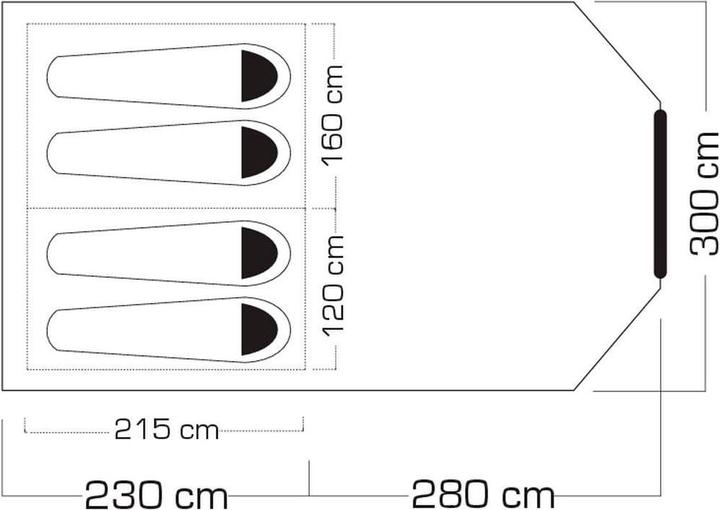 Immagine prodotto Trevolution Ambience Lounge (Tenda a tunnel, 11 kg, 4 persone)