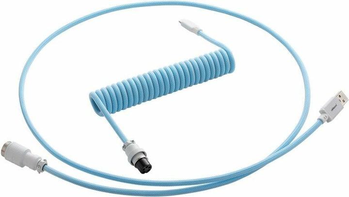 Actual product image CableMod Pro Coiled Keyboard Cable USB-C to USB Type A, Blueberry Cheesecake (1.50 m, USB 2.0)
