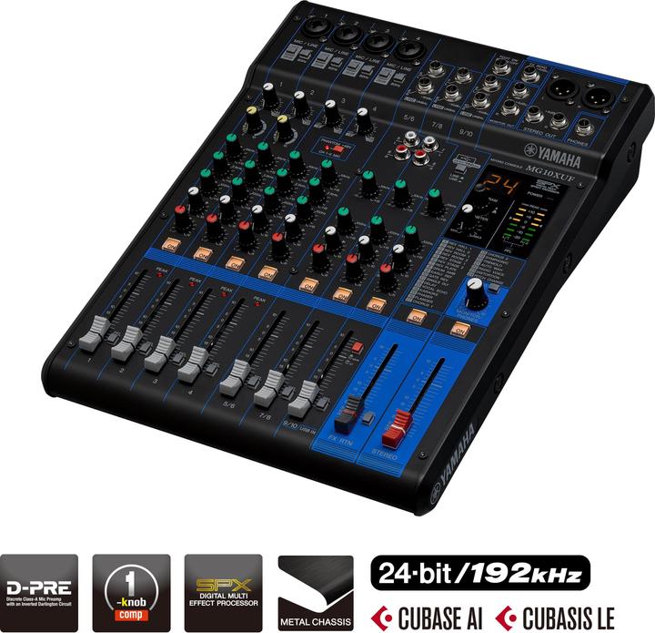 Actual product image Yamaha MG10XUF (Studio- and Livemixer)
