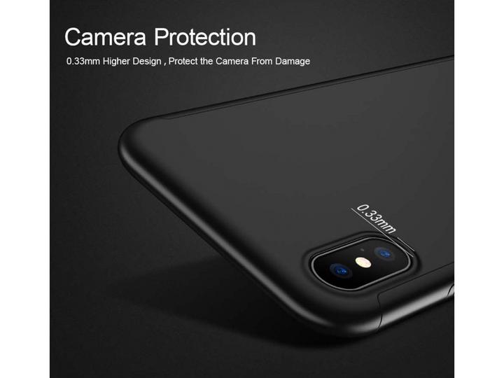 Image du produit Floveme Etui en verre blindé 360 degrés pour iPhone XS Protection intégrale (1 pièce(s), Apple iPhone XS)