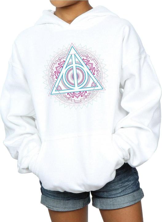 Produktbild Neon Deathly Hallows Kapuzenpullover Mädchen (152, 158)