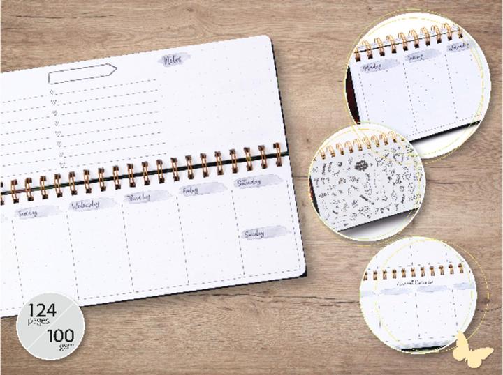 Produktbild Sigel Tischkalender undatiert Glamorous Leaves (30 x 11.4 cm, Harter Einband, Englisch)