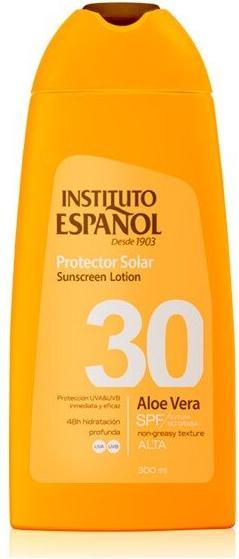 Actual product image Instituto Español Sol. Proteccion Solar Aloe Vera Spf30 Locion 300 ml (Sun lotion, SPF 30, 300 ml)