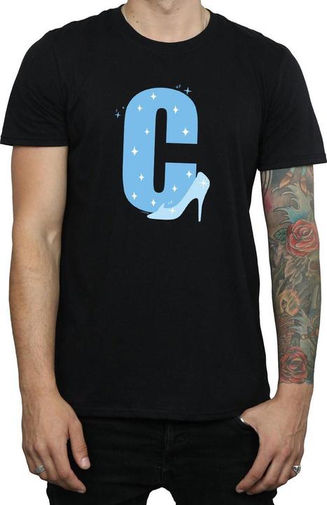 Actual product image Disney Mens Alphabet C Is For Cinderella T-Shirt (S)