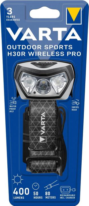 Varta Outdoor Sports H30R Wireless Pro (400 lm)
