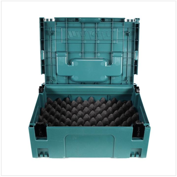 Produktbild Makita MAKPAC 3 Systemkoffer - mit Universaleinlage für 18 V Akku Geräte Schrauber Sägen Schl