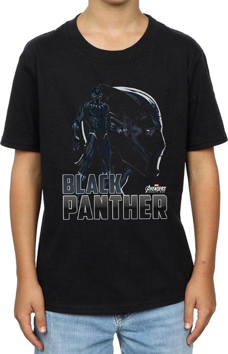 Actual product image Universal Textiles Boys Black Panther Cotton T-Shirt (140, 146)