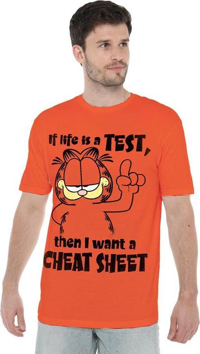 Immagine prodotto Garfield Cheat Sheet Maglietta Uomo (L)
