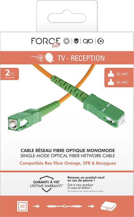Actual product image Force Power Glasfaser Kabel SC/APC Monomode 2m (CAT6, 2 m)