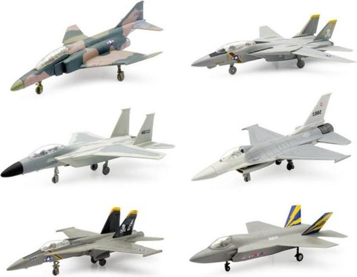 Actual product image New Ray 1:72 SKYPILOT FIGHTER WITH STAND 6 ASS