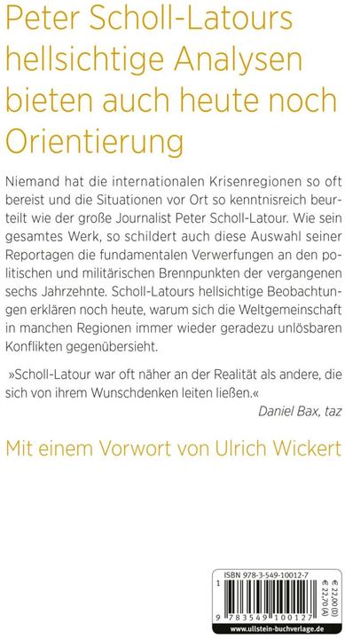 Immagine prodotto Betrachtungen eines Weltreisenden (Tedesco, Peter Scholl-Latour, 2019)