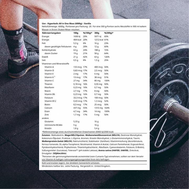 Image du produit USN Masse hyperbolique - BAG (Vanille, 1 pcs, 6000 g)
