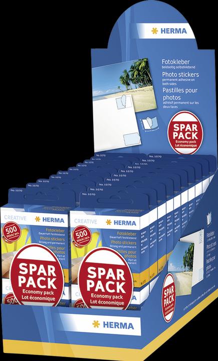 Produktbild HERMA 1x20 Fotokleber Doppelpack 2x500 St. Sparpack im Display