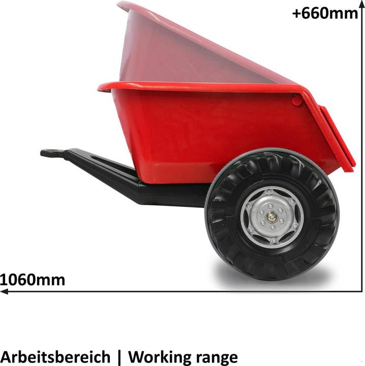 Actual product image Jamara Trailer pedal tractor power
