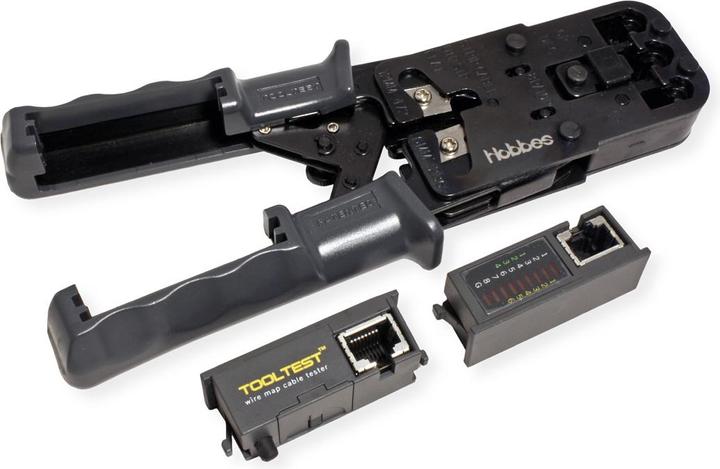 Actual product image Hobbes Crimping pliers with offline cable tester